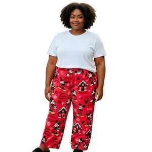 Disney Mickey Mouse & Minnie Mouse Christmas Pajama Pants